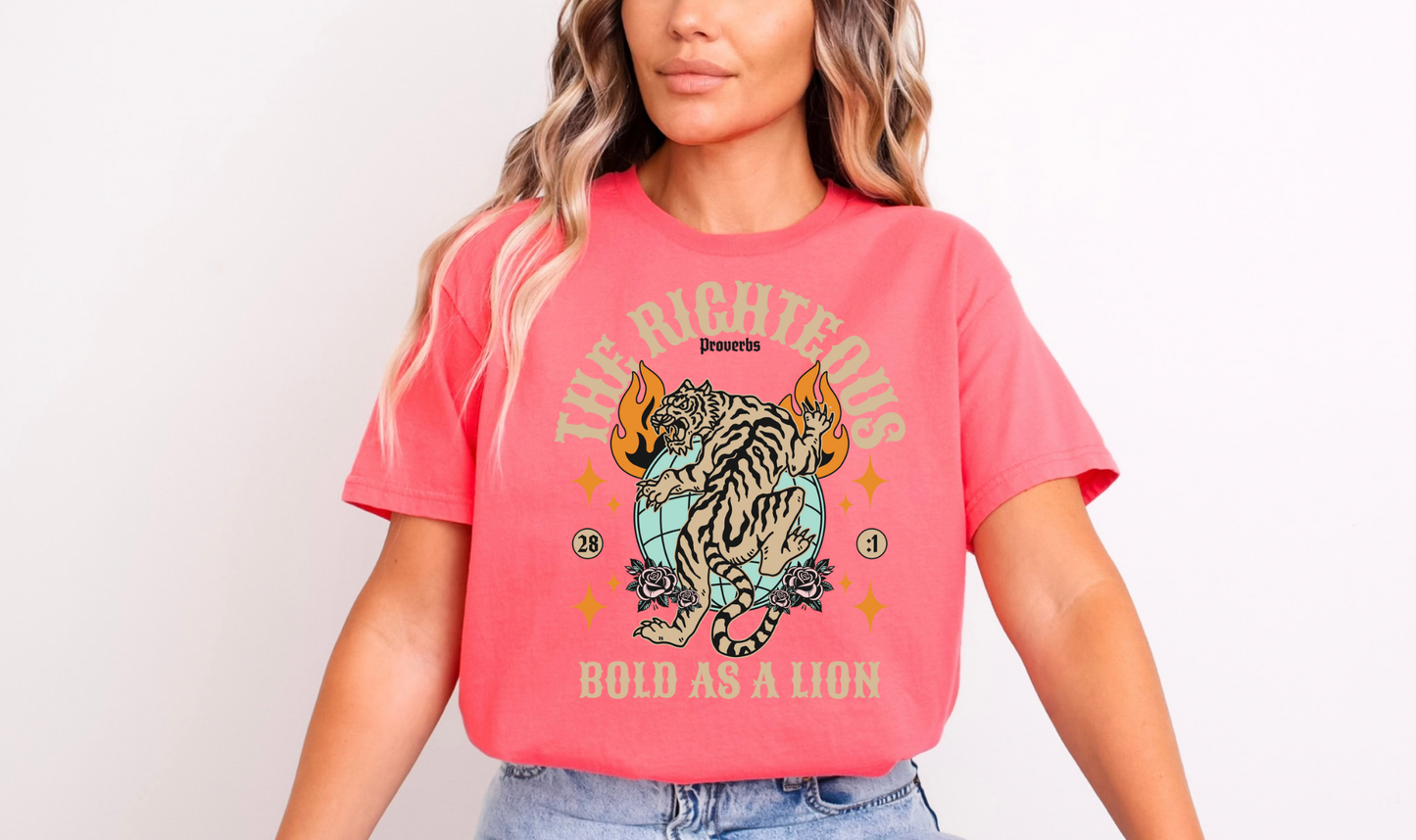 The Righteous Bold As A Lion Graphic Tee