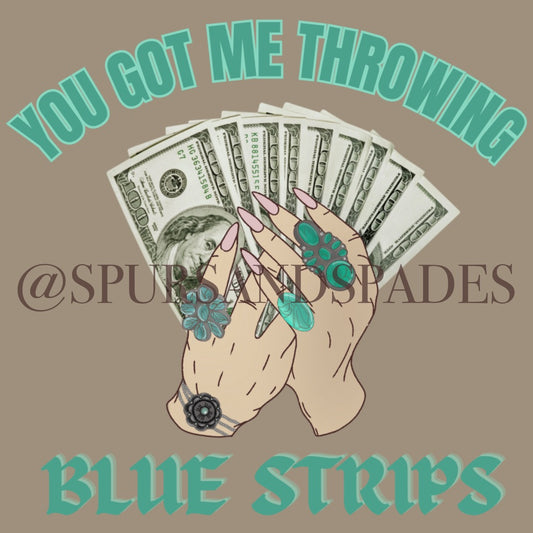 Blue Strips PNG