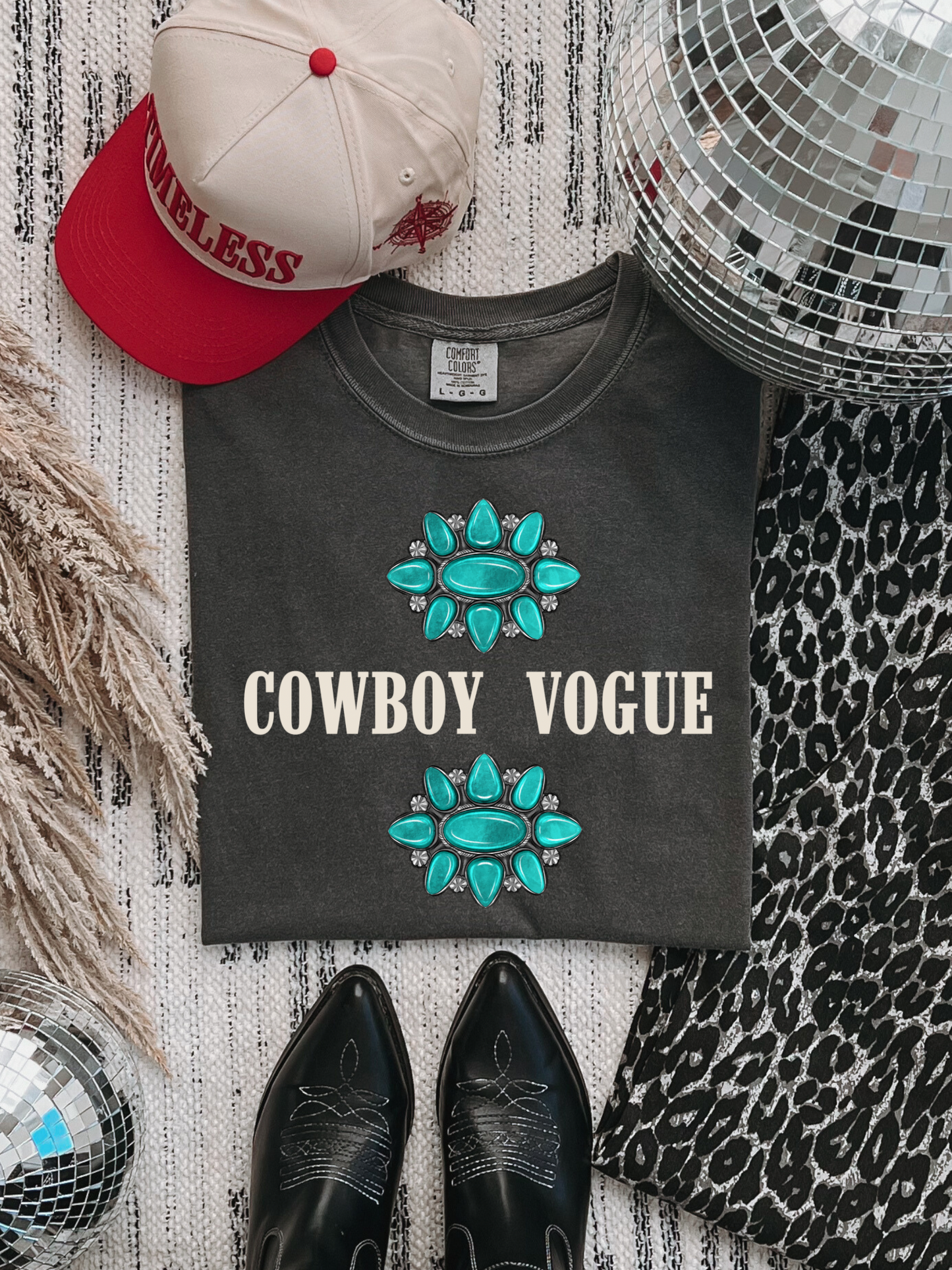 Cowboy Vogue Comfort Colors Graphic Tee