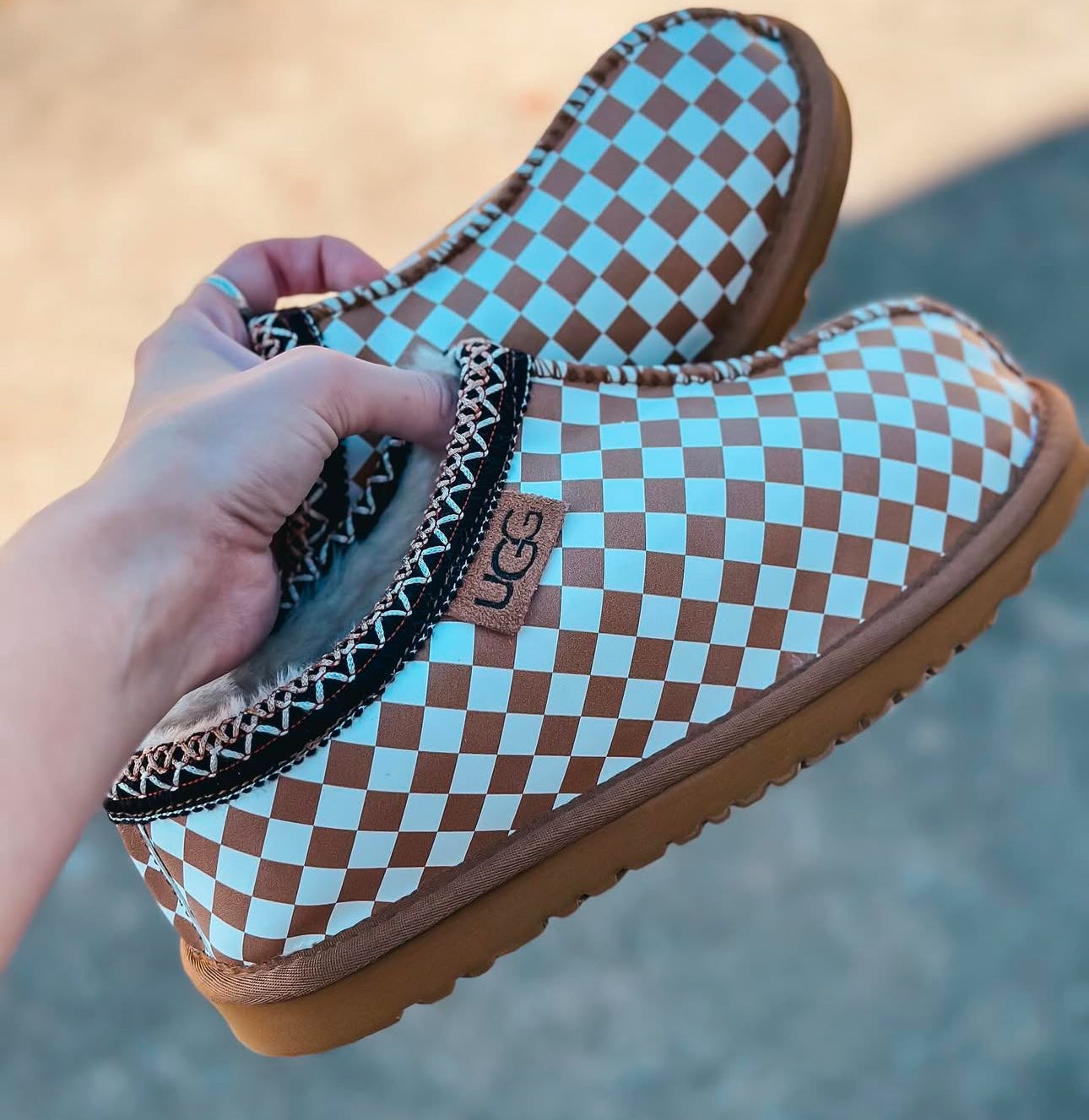 *PRE ORDER* Checkered Slippers