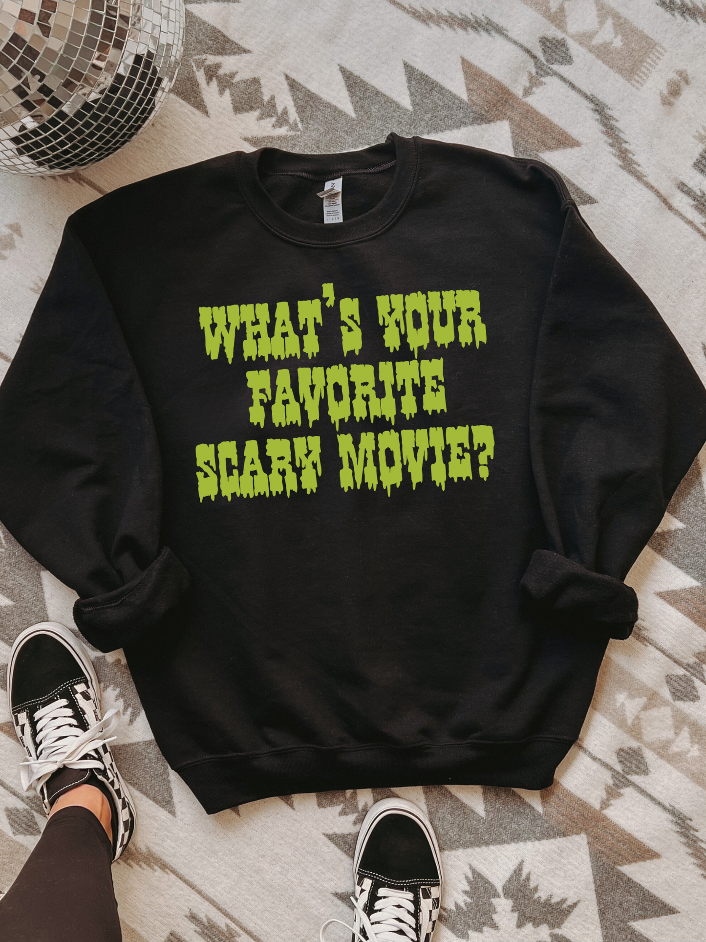 What’s Your Favorite Scary Movie? Crewneck