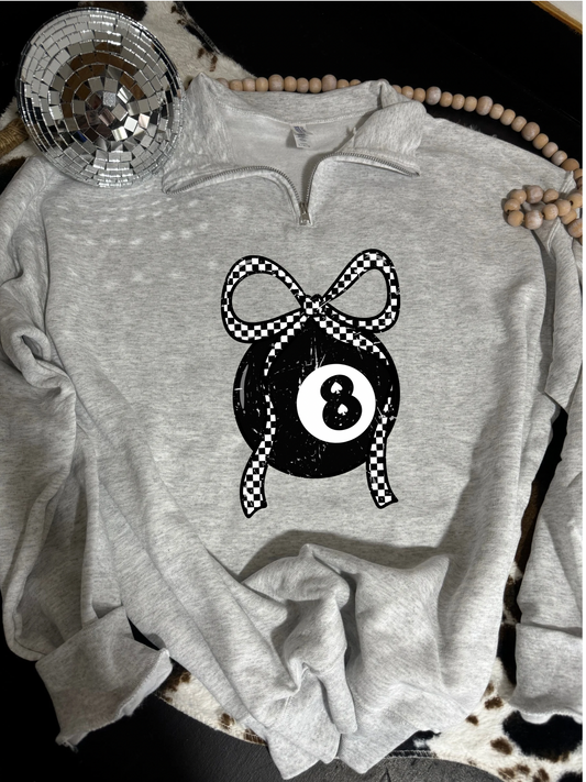 Checkered 8Ball Quarter Zip