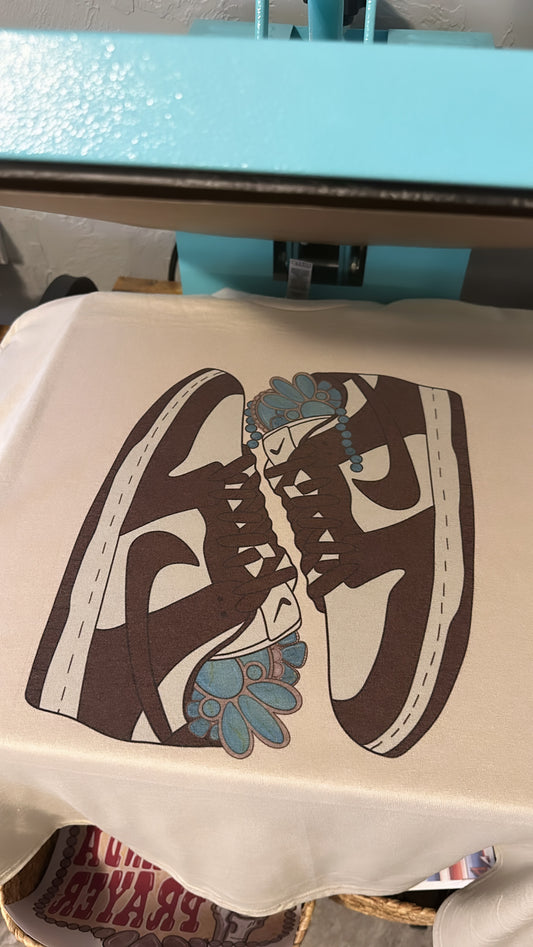 Turquoise Dunks Graphic Tee