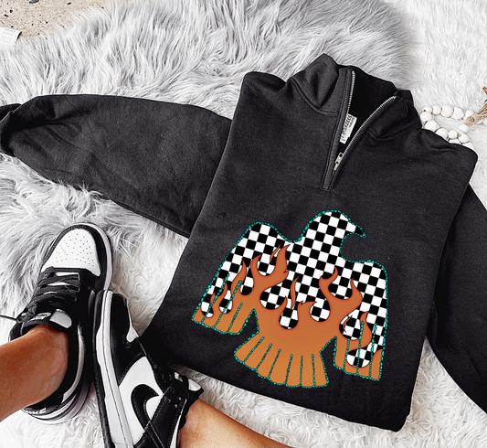 Checkered Thunderbird Quarter Zip
