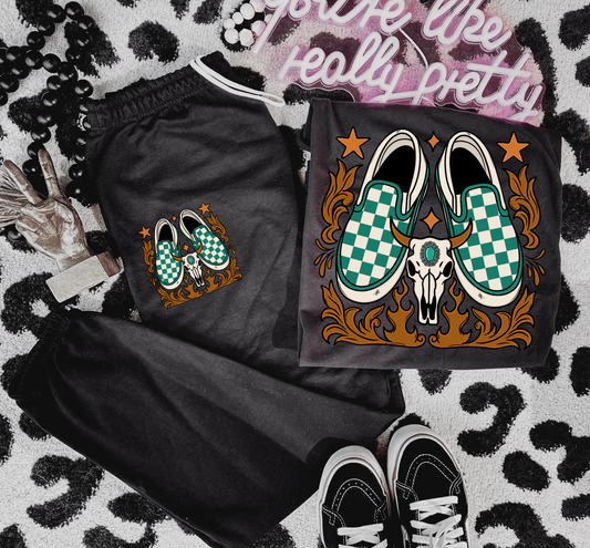 Turquoise Vans Sweat Set