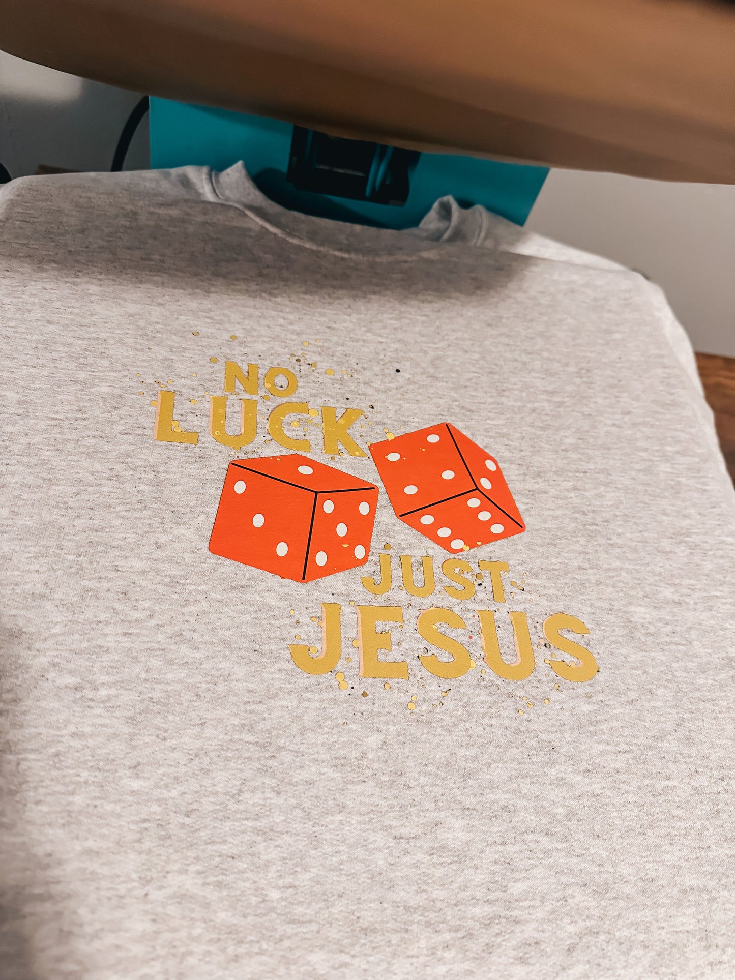 No Luck Just Jesus Crewneck