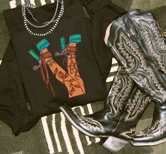 Heels & Spurs Crewneck