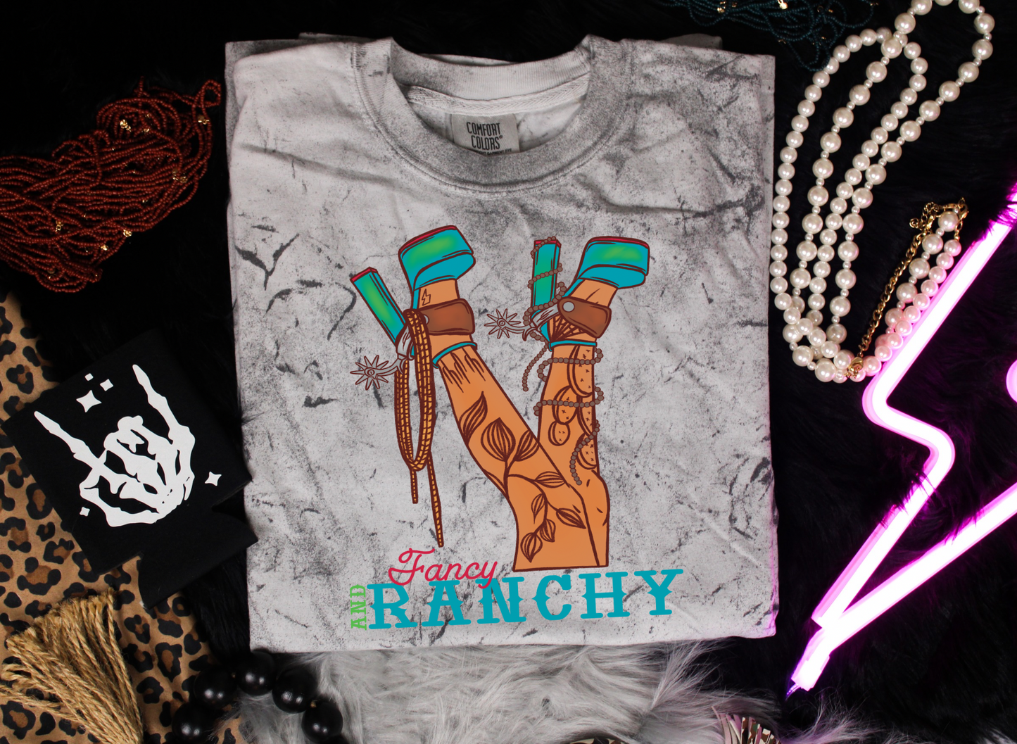 Fancy & Ranchy Colorblast Graphic Tee