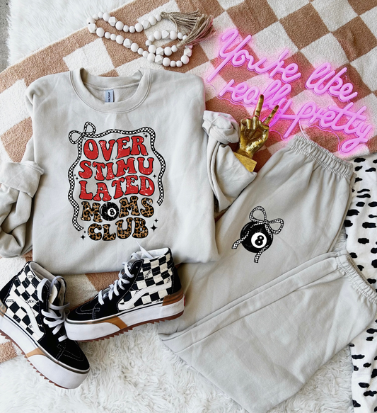 Overstimulated Moms Club Sweat Set