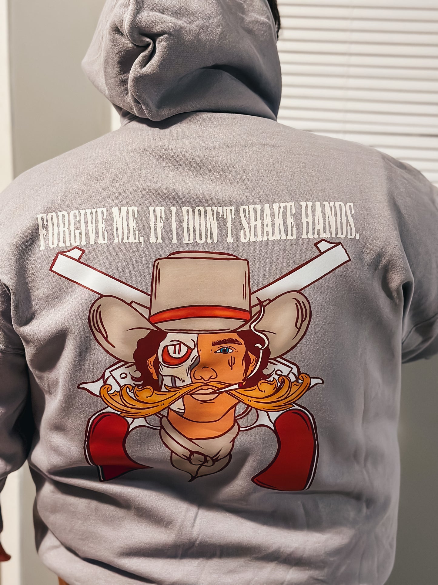 Mens Forgive Me If I Don’t Shake Hands Hoodie