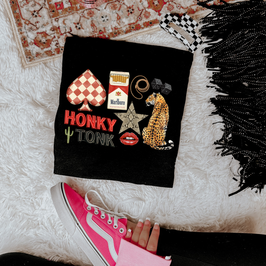 Honky Tonk Collage Graphic Tee