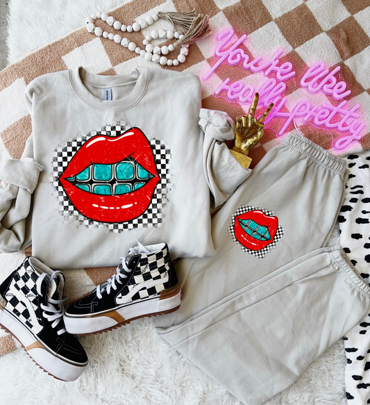 Turquoise Grill Sweat Set