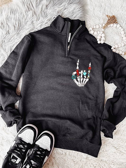 Rebel Rose Quarter Zip