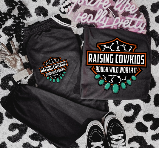 Raising Cowkids Sweat Set