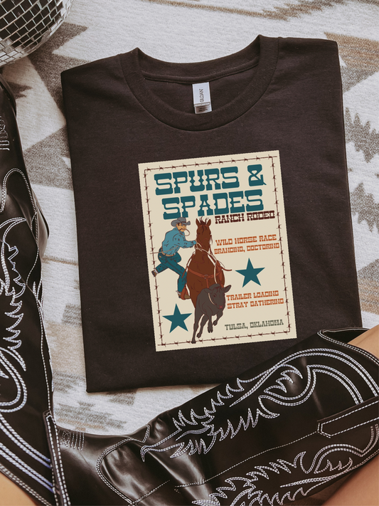 Spurs & Spades Ranch Rodeo Graphic Tee