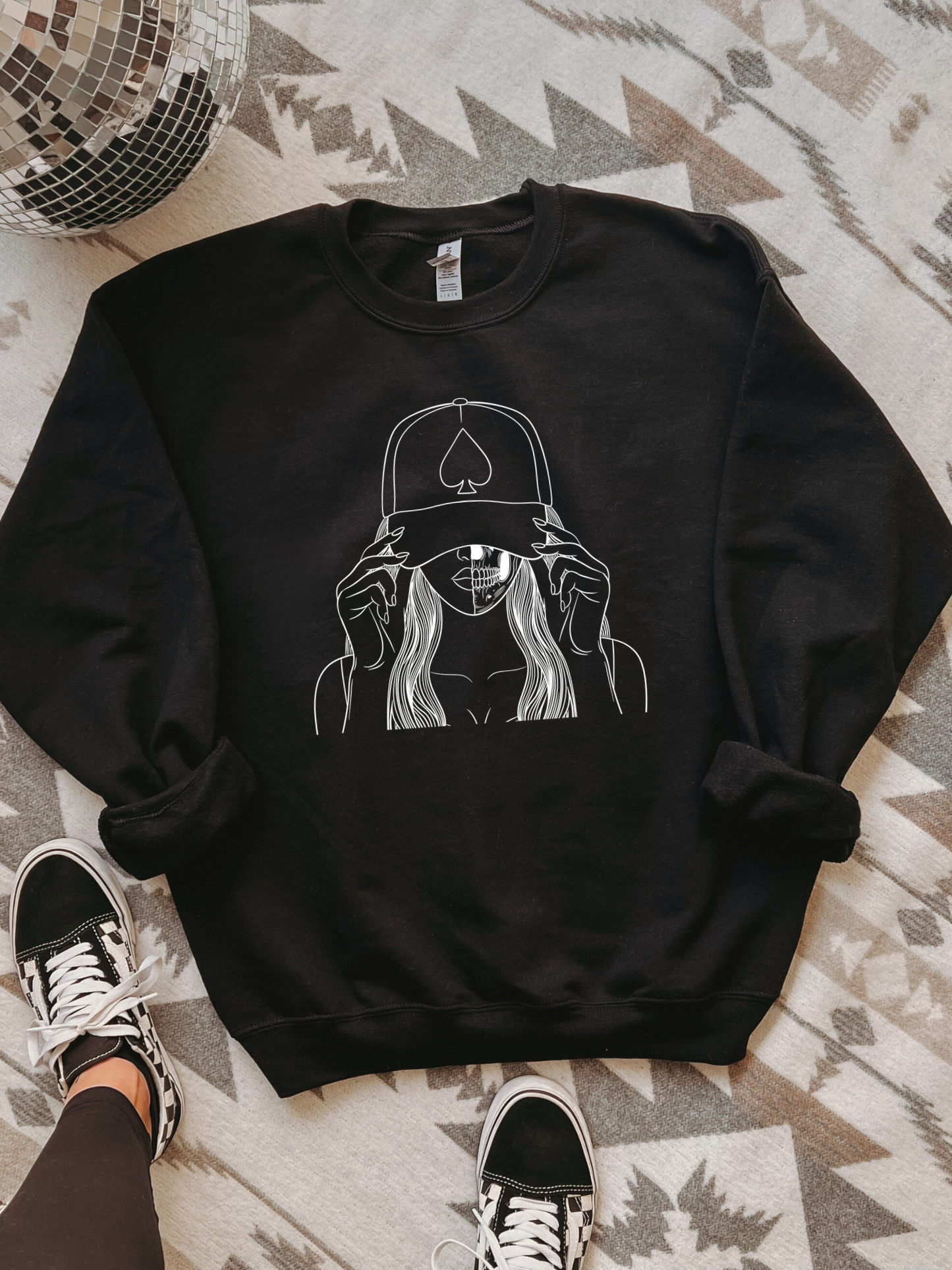 Cowgirl Linework Crewneck