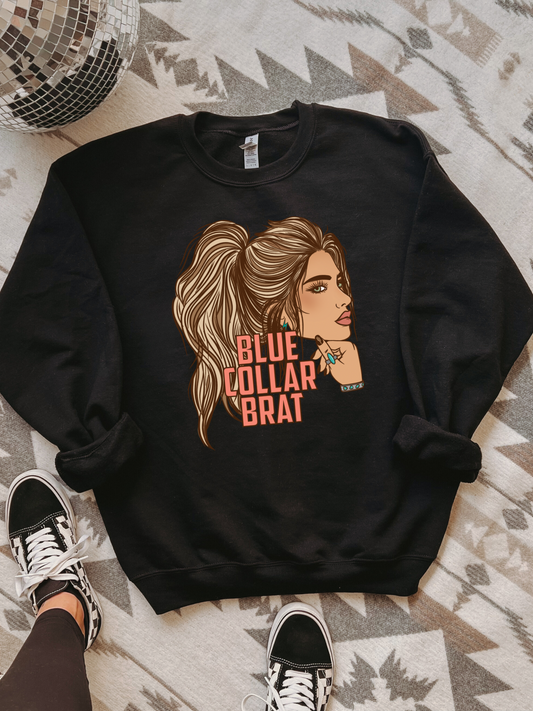 Blue Collar Brat Crewneck