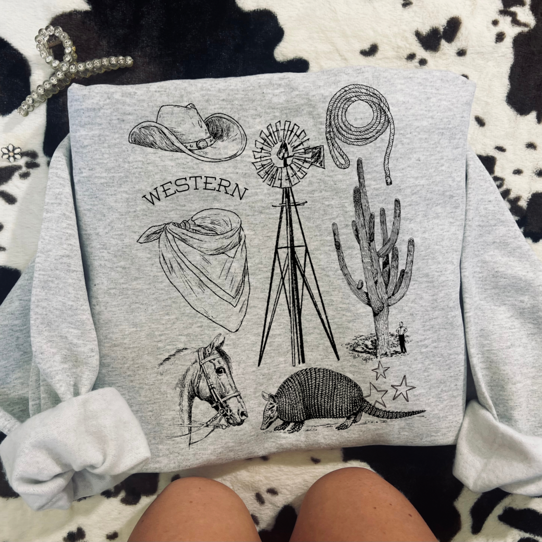 Cactus Collage Crewneck