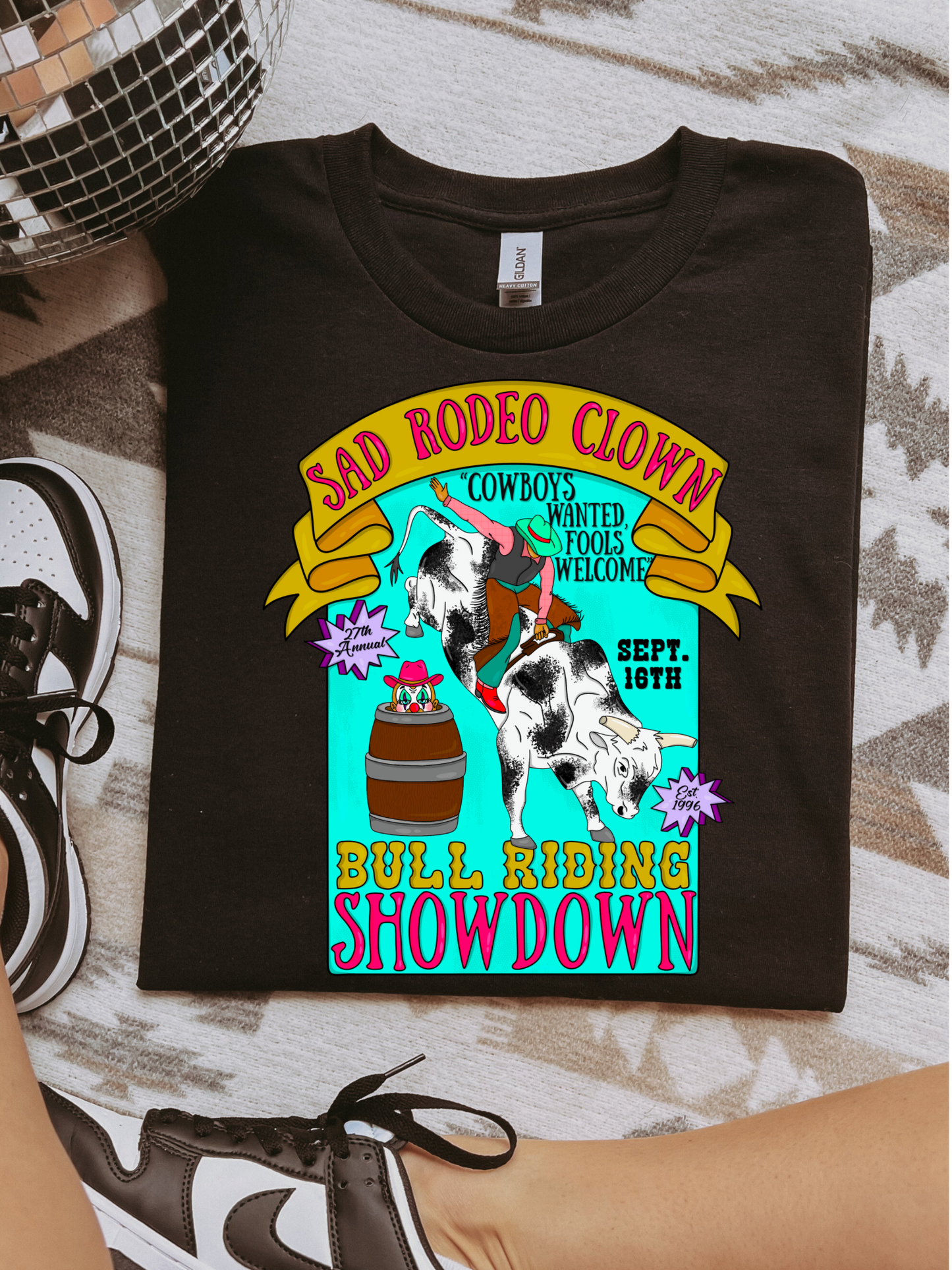 Sad Rodeo Clown Graphic Tee