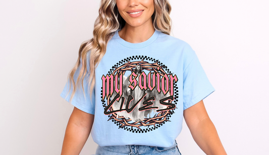 My Savior Lives Graphic Tee