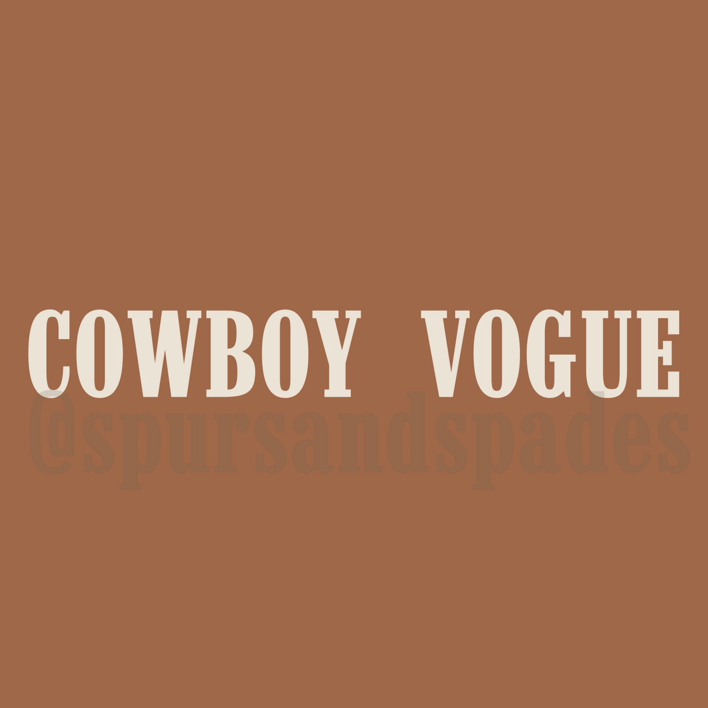 Cowboy Vogue PNG