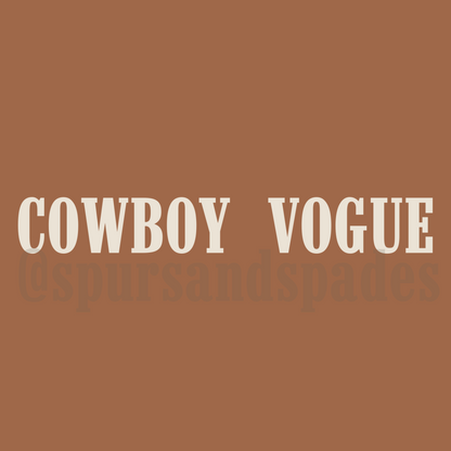 Cowboy Vogue PNG