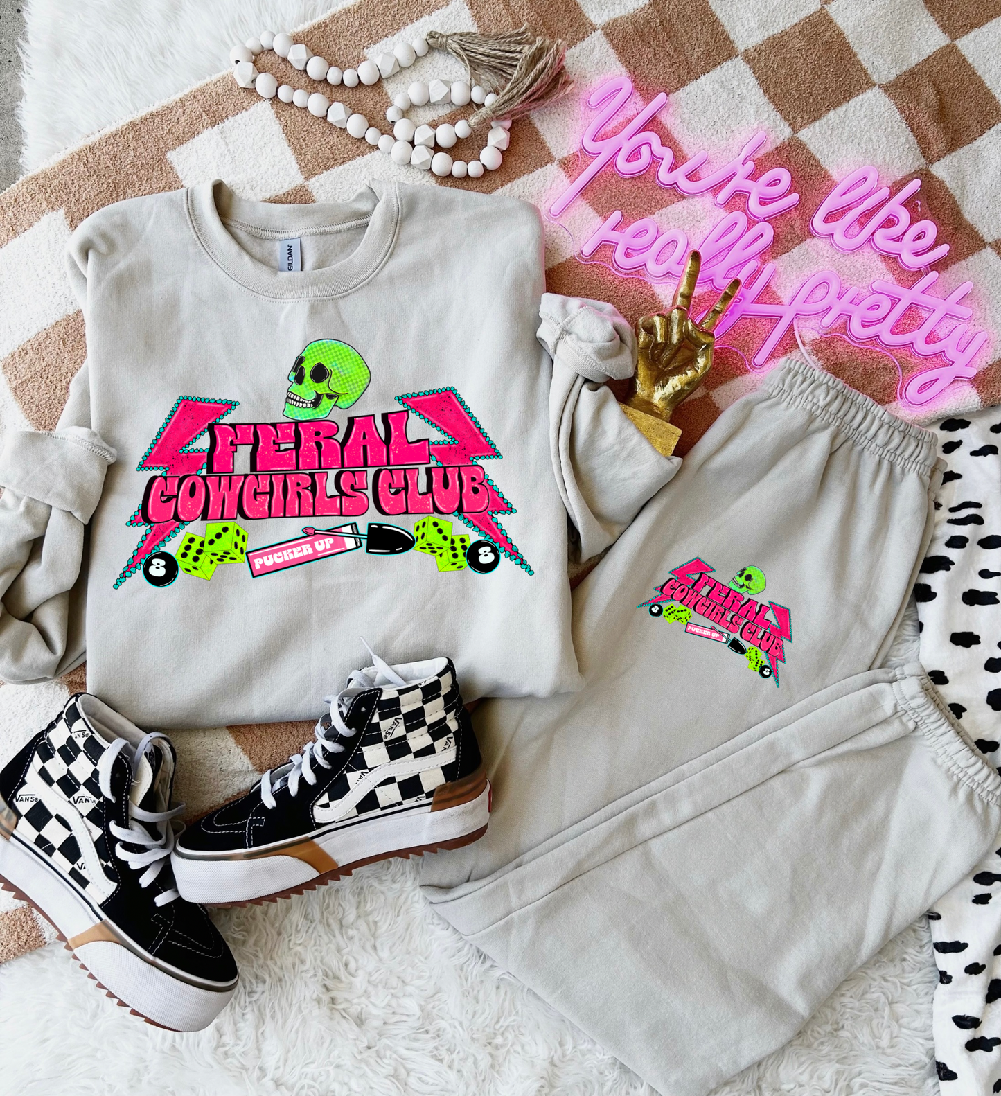 Feral Cowgirls Club Sweat Set