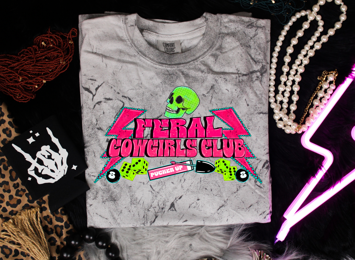 Feral Cowgirls Club Colorblast Graphic Tee