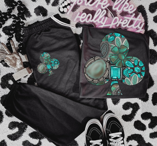 Turquoise Club Sweat Set