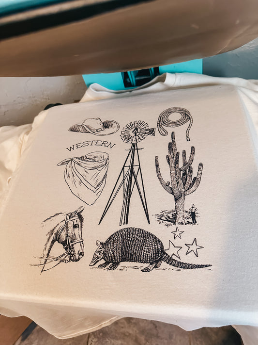 Cactus Collage Graphic Tee