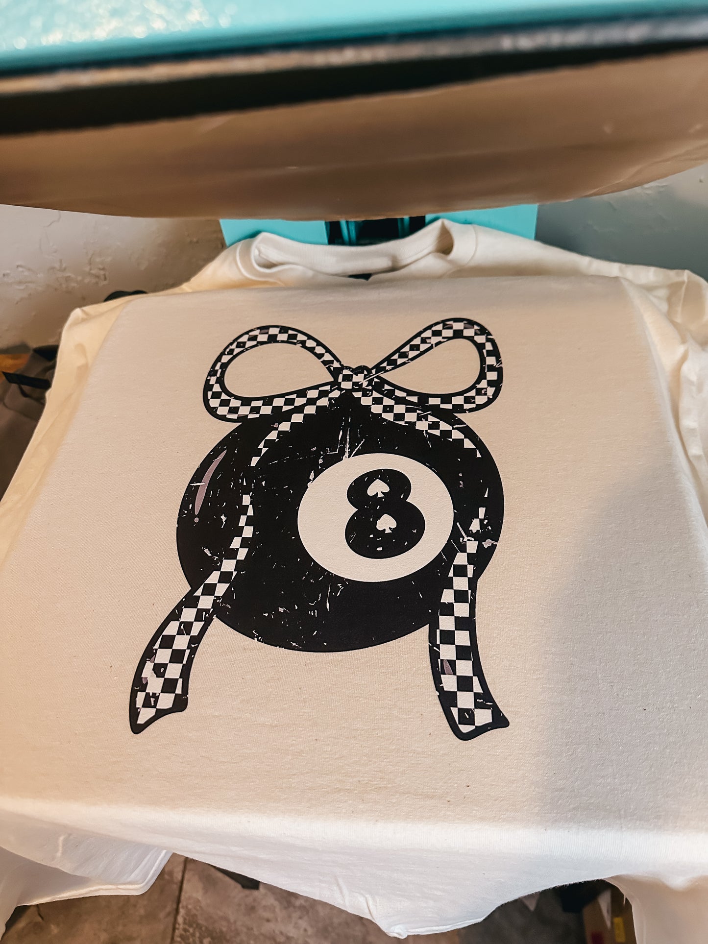 Checkered 8Ball Graphic Tee