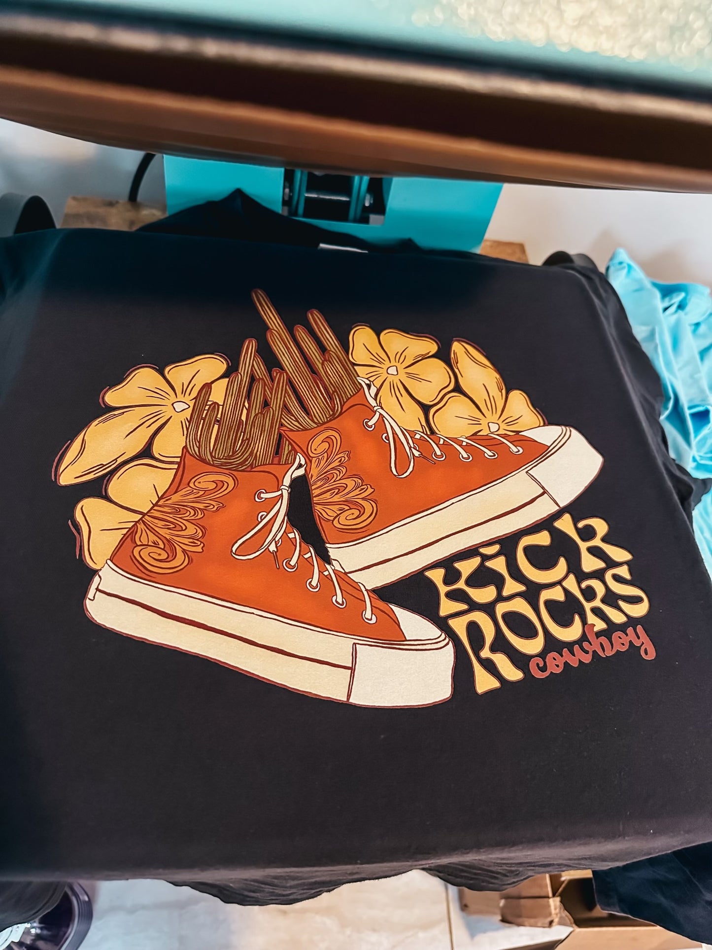 Kick Rocks Cowboy Comfort Colors Graphic Tee