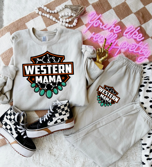 Western Mama Sweat Set