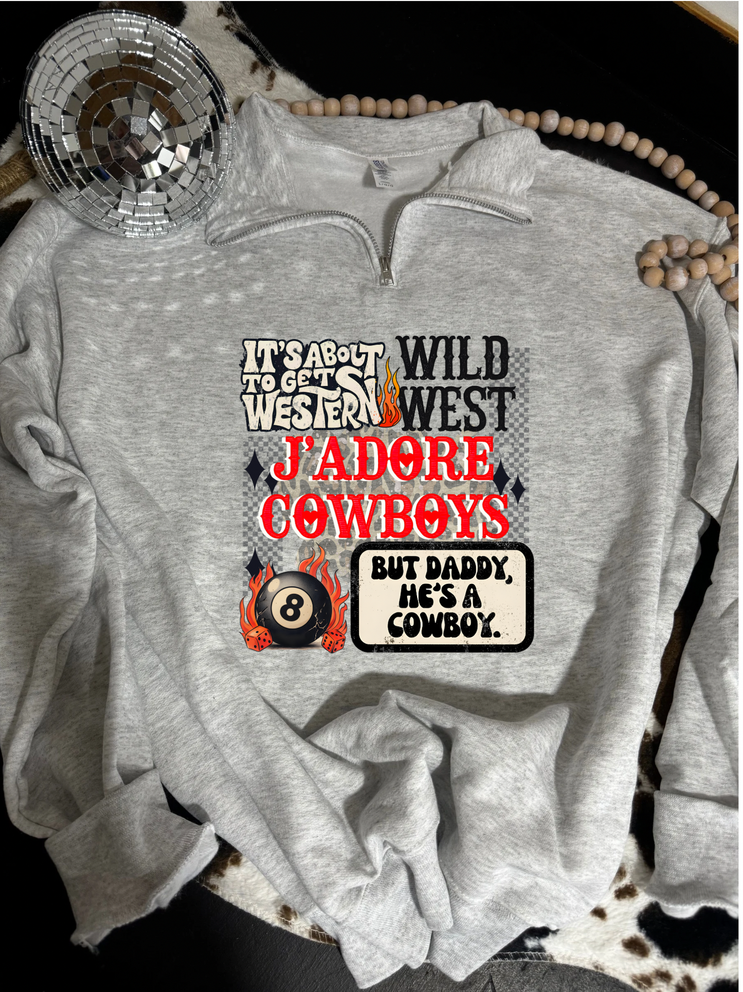 J'Adore Cowboys Quarter Zip