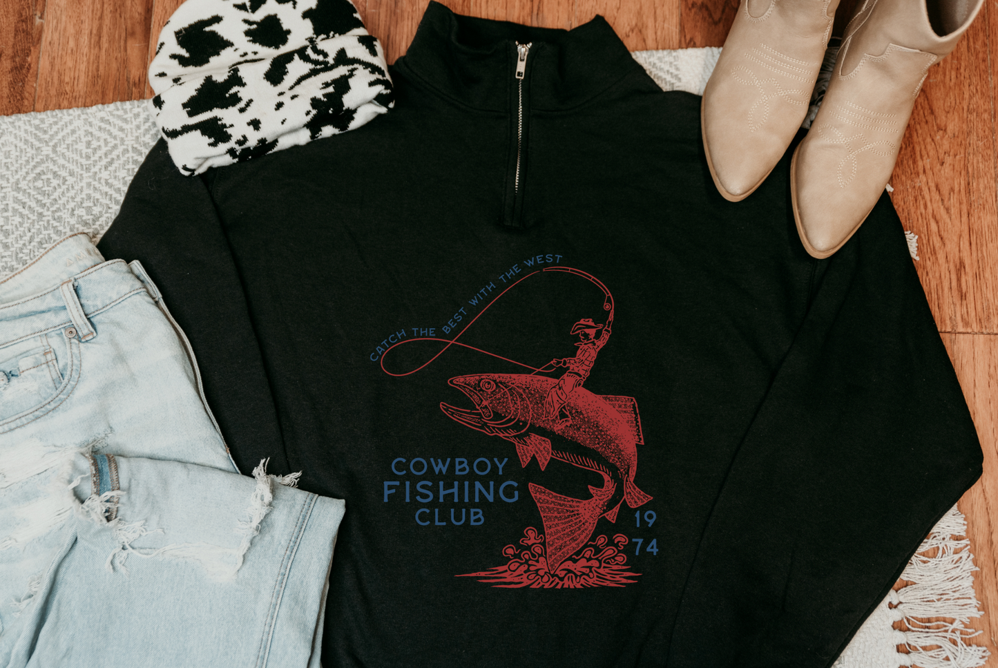 Cowboy Fishing Club Quarter Zip