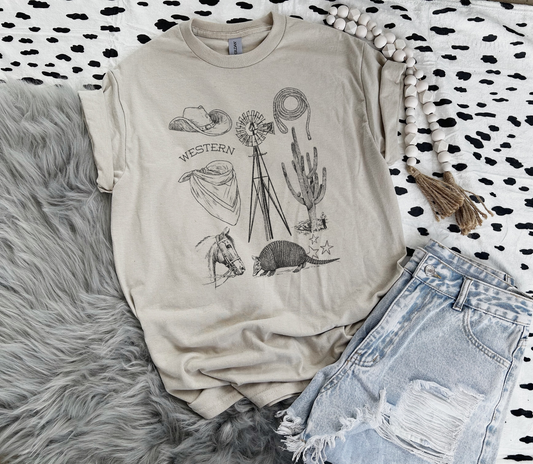 Cactus Collage Tee