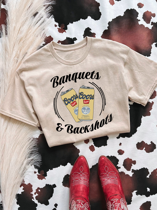 Banquets & Backshots Graphic Tee
