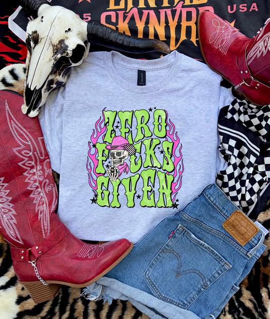 Zero F's Given Graphic Tee