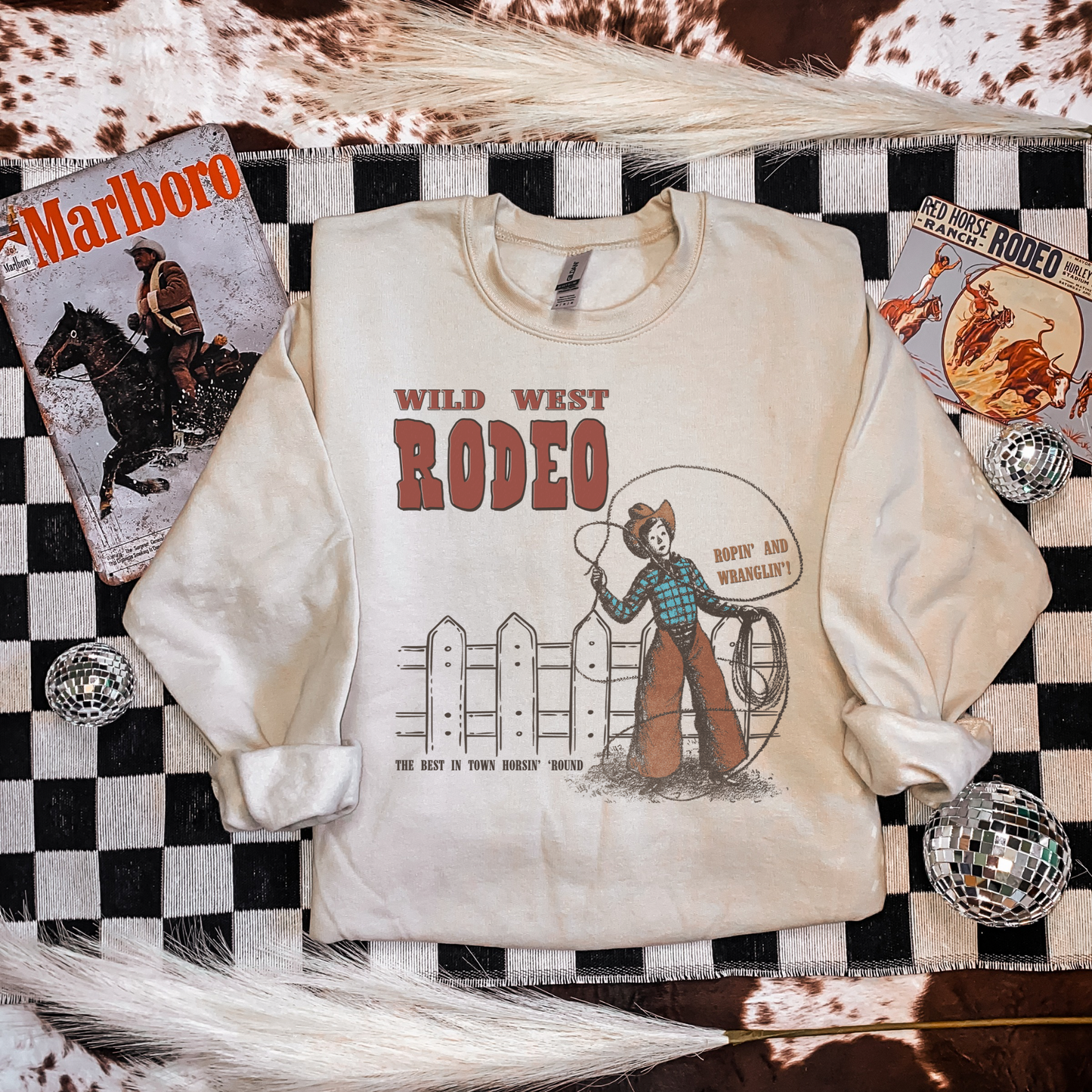 Wild West Rodeo Crewneck