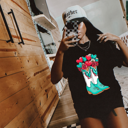 Boot Top Love Graphic Tee