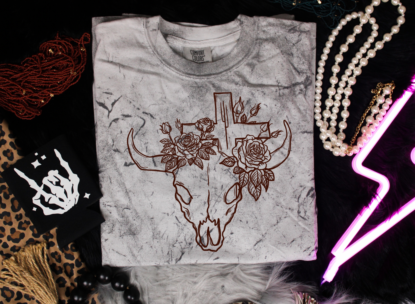 Skull & Cross Colorblast Graphic Tee