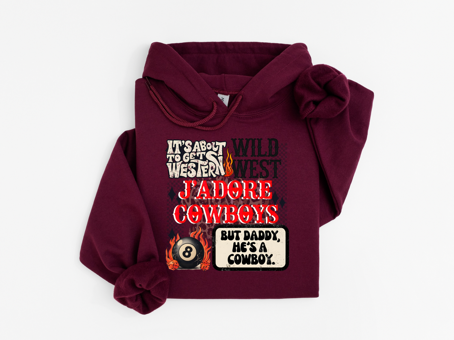 J'Adore Cowboys Hoodie