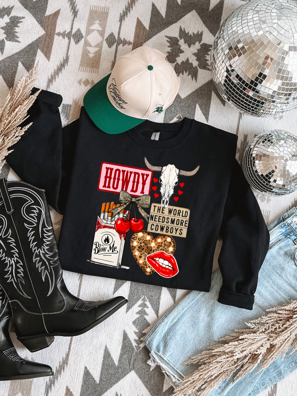 Needs More Cowboys Crewneck