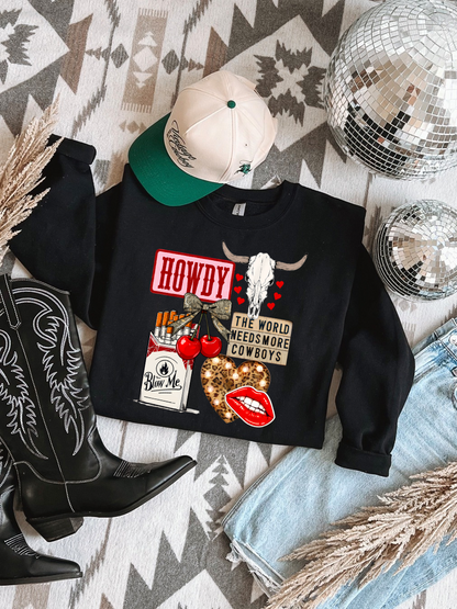 Needs More Cowboys Crewneck