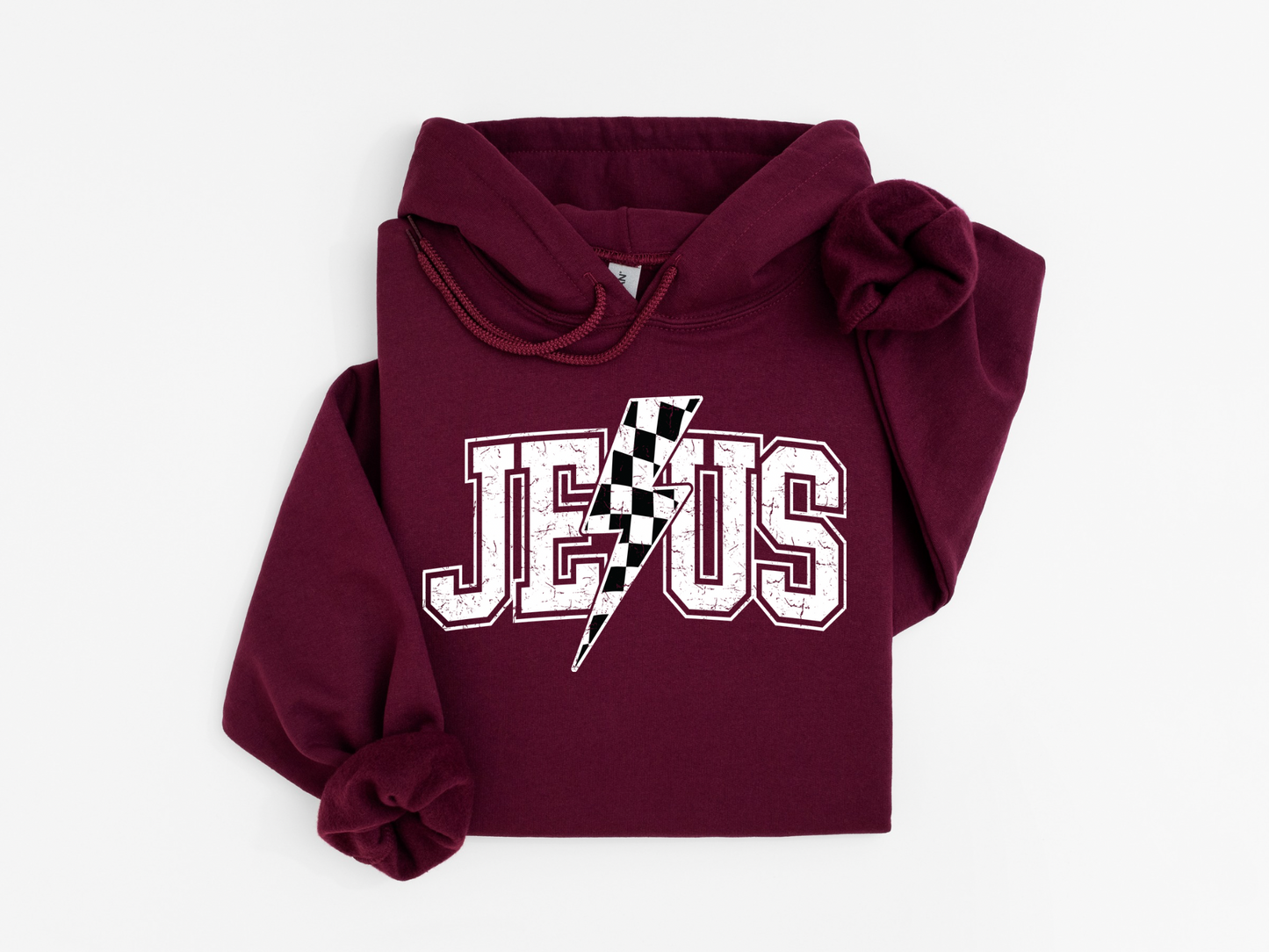 Jesus Checkered Hoodie